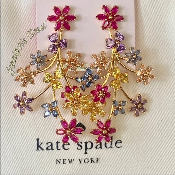 NEW Kate Spade Flower Chandelier Earrings